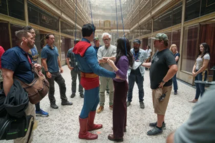 James Gunn Superman BTS